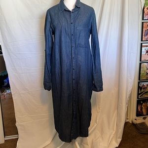 Lightweight denim dress / tunic / duster. Size M.